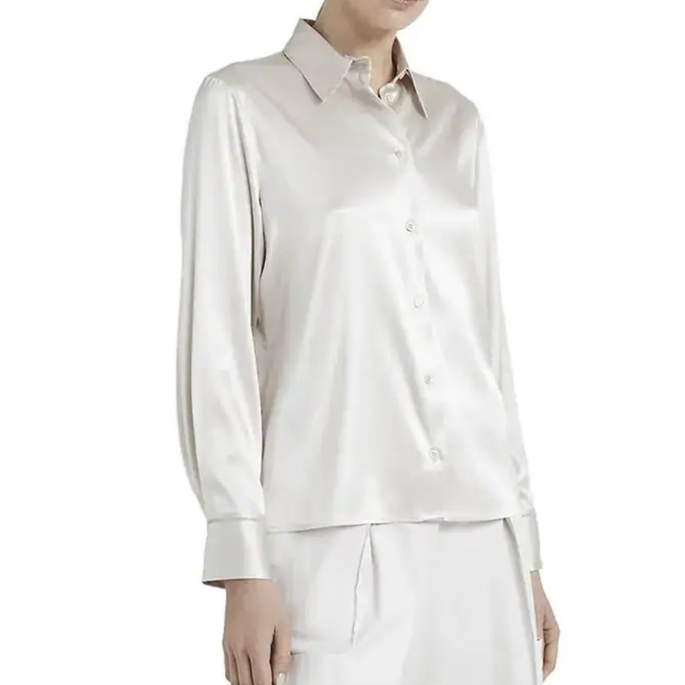 Peserico Beige Silk Blend Blouse size 40